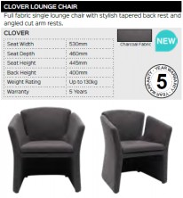 Clover Lounge Chair Range And Specifications